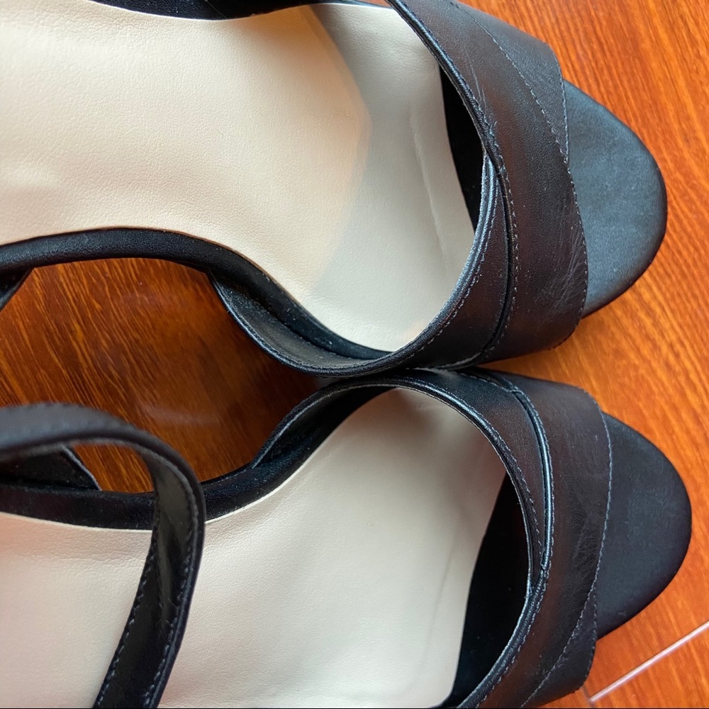 Nine West Quisha Leather Heeled Platform Sandals size 8.5 - Picture 10 of 13